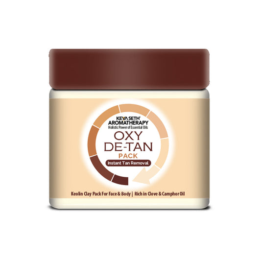 【Keya Seth】 Oxy De Tan Removal for Glowing & Lighting oil Control, Anti Acne & Pimples Blemishes Pigmentation De Tan pack for Face & Body – No Ammonia & Blech｜オキシ デタンパック｜50g