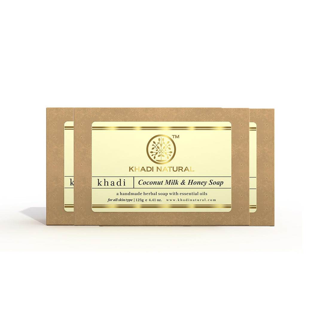 Herbal Coconut Milk & Honey Soap Combo Pack Of 3 125gm Each