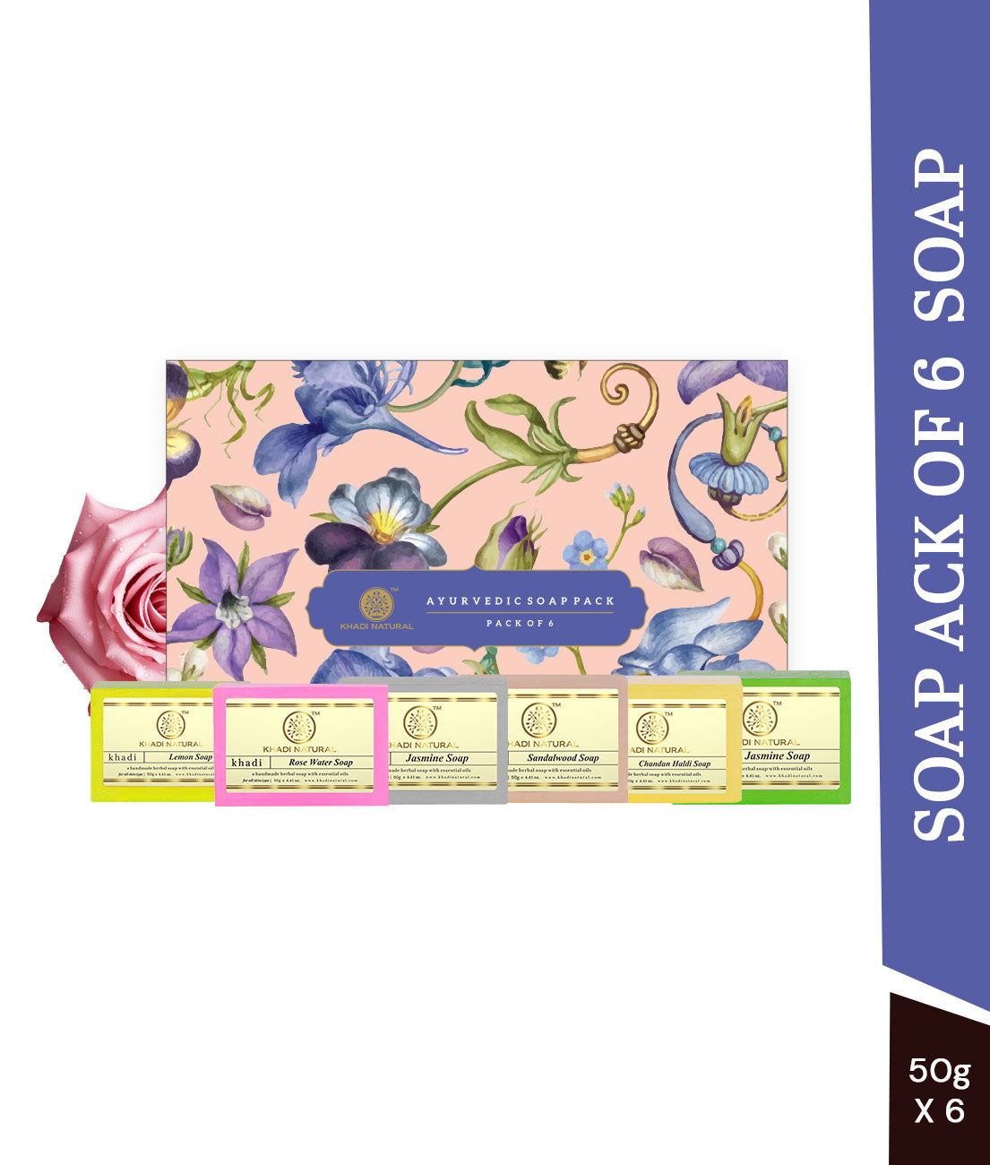 Ayurvedic Soap Kit Combo Pack Of 6 50gm Each