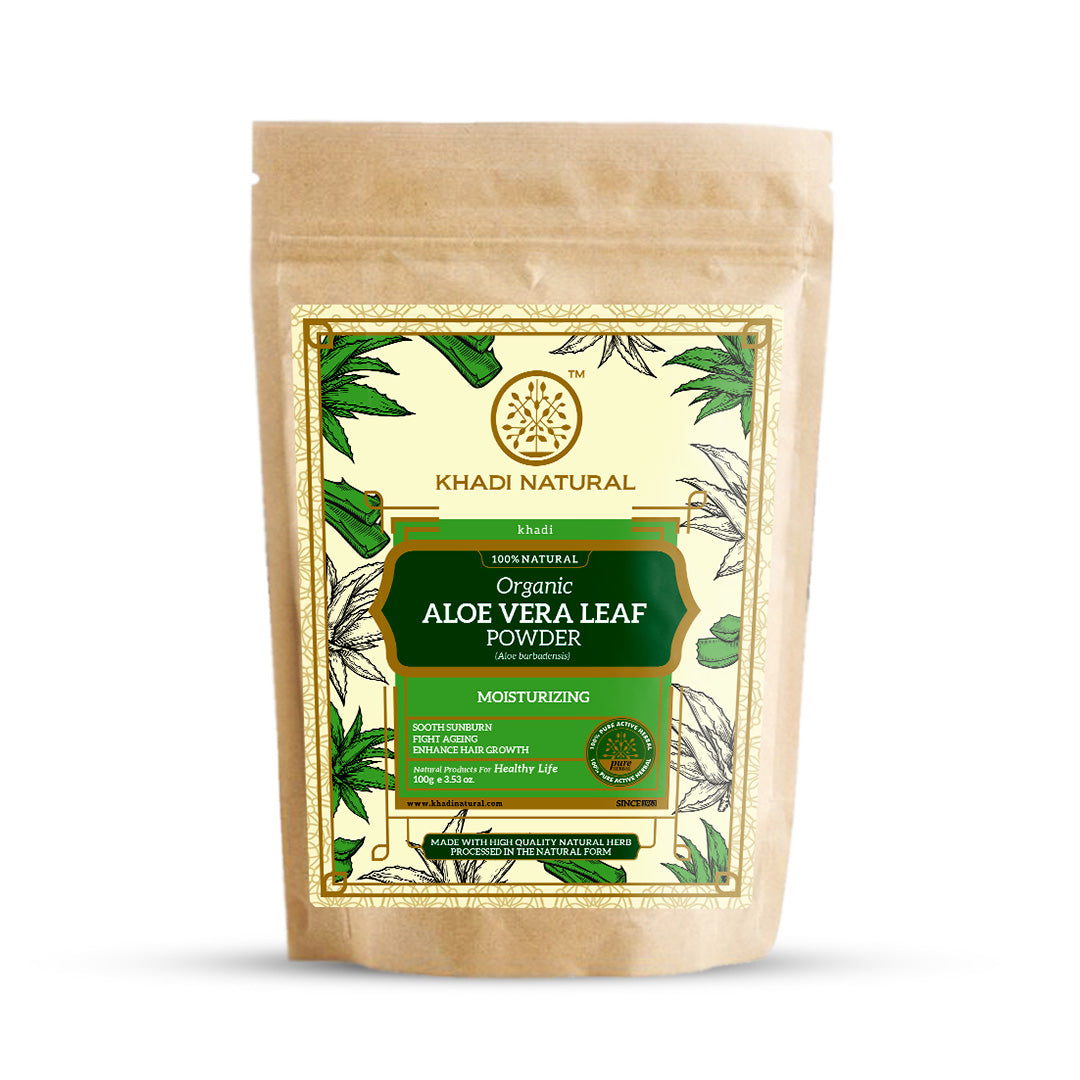 Organic Aloe Vera Leaf Powder For Hair Care- 100% Natural 100gm