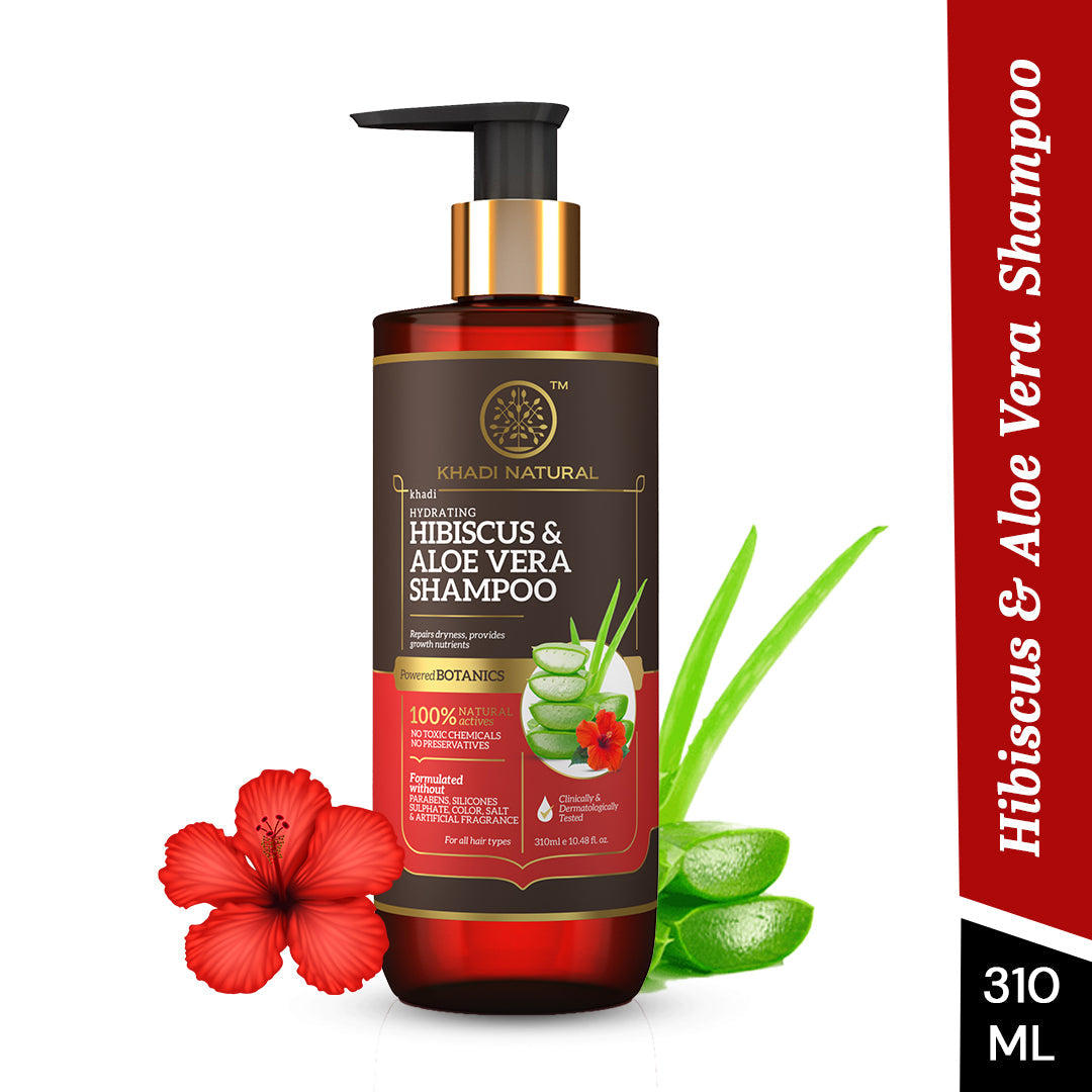 Hibiscus & Aloe Vera Hair Cleanser - Parabens, Silicones, Sulphate, Color, Salt & Artificial Fragrance Free 310ml