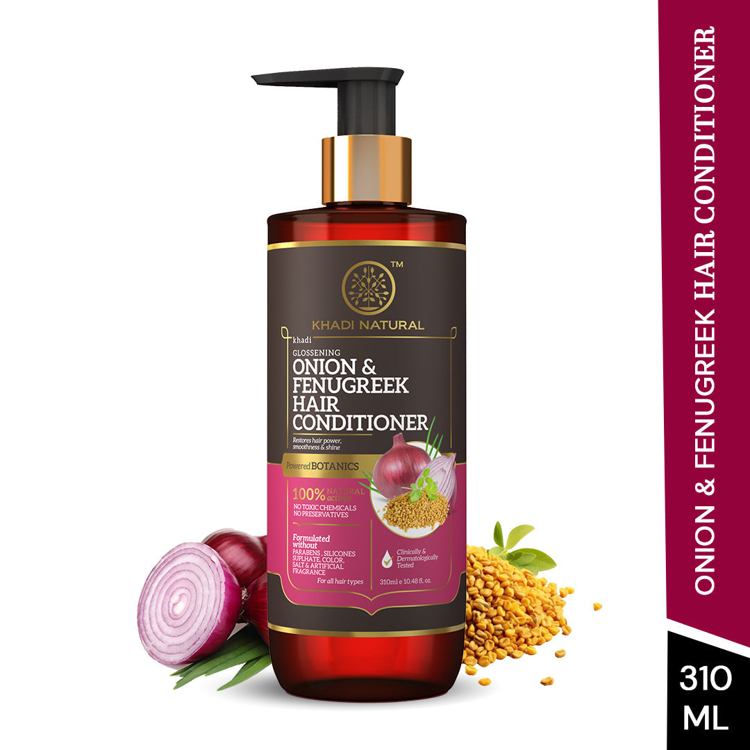Onion & Fenugreek Hair Conditioner - Paraben, Silicones, Sulphate, Color, Salt & Artificial Fragrance Free 310ml