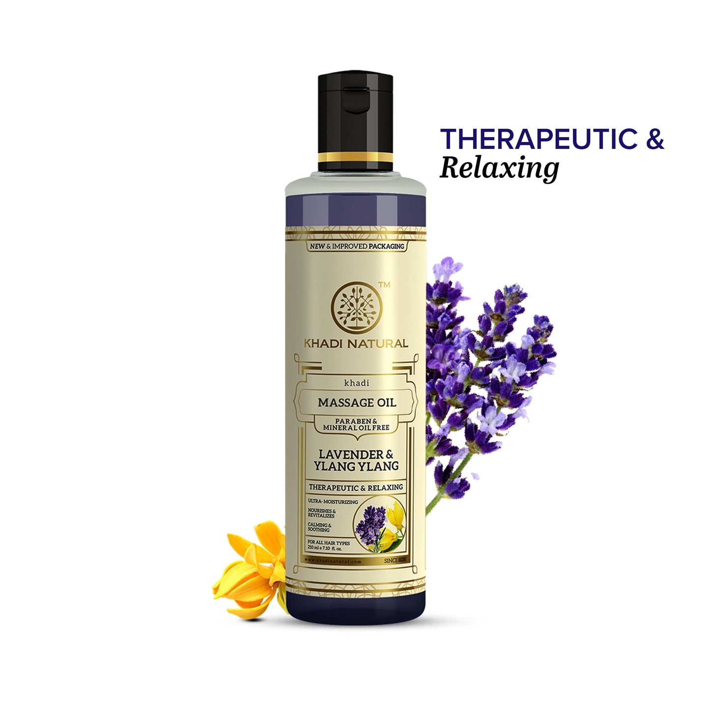 Lavender & Ylang Ylang Massage Oil Paraben Mineral Oil Free 210ml