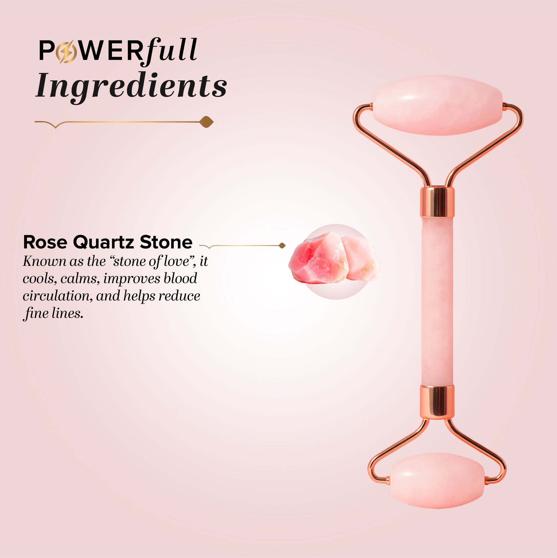 Rose Quartz Facial Roller