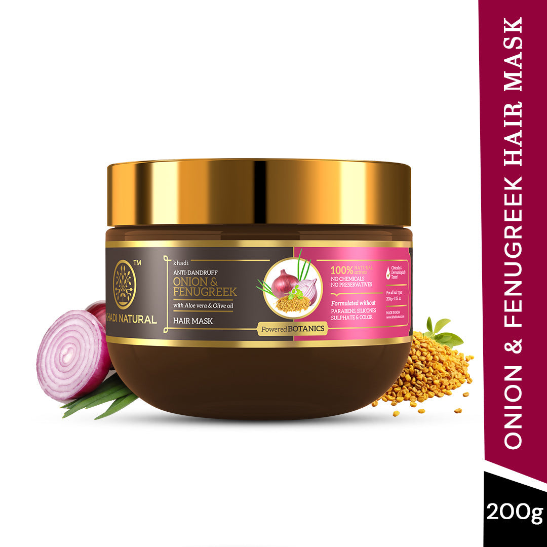 Onion & Fenugreek Hair Mask – SLS, Paraben & Color Free 200gm