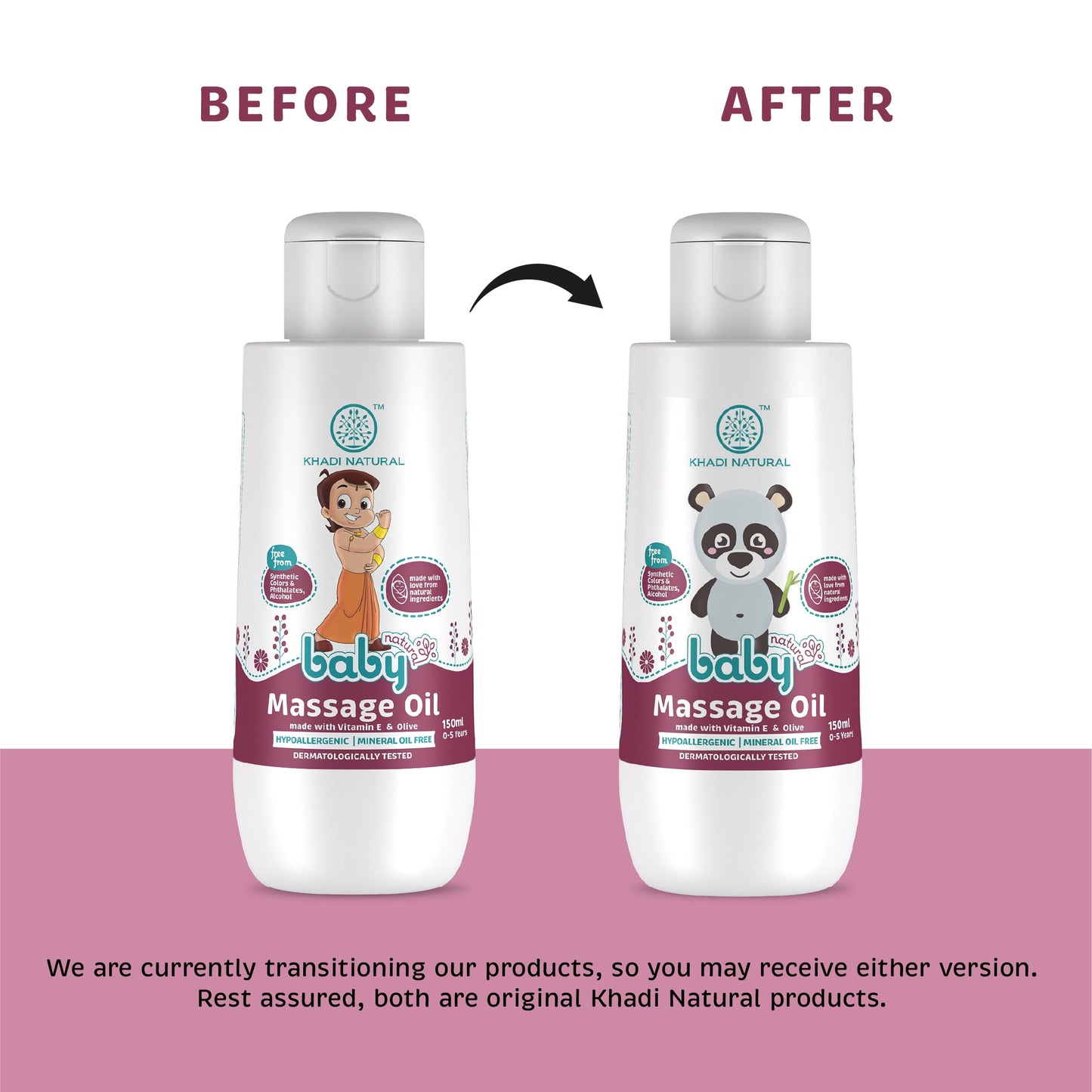 Baby Massage Oil with Vitamin E and Olive, For Moisturizing Skin 150ml