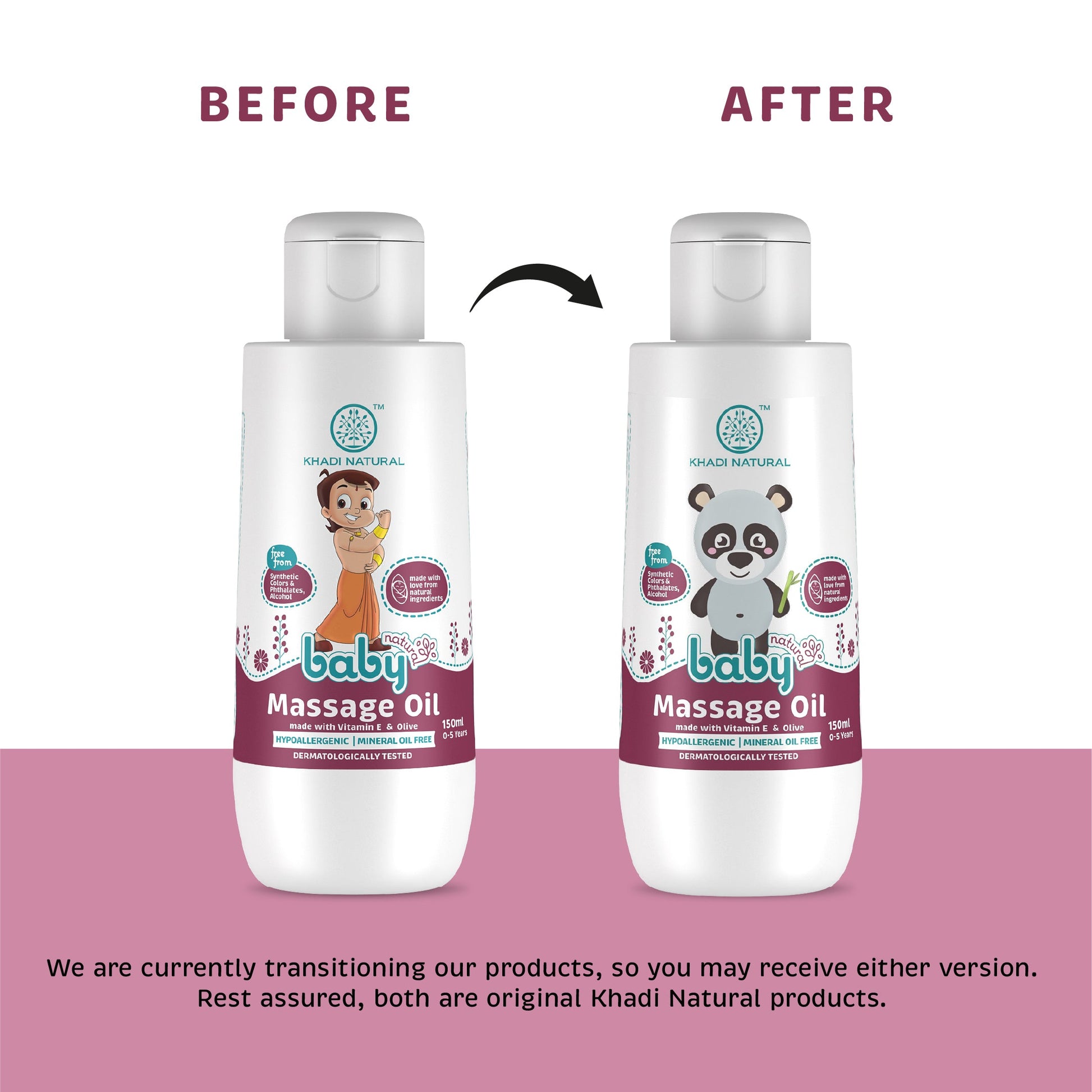 Baby Massage Oil with Vitamin E and Olive, For Moisturizing Skin 150ml