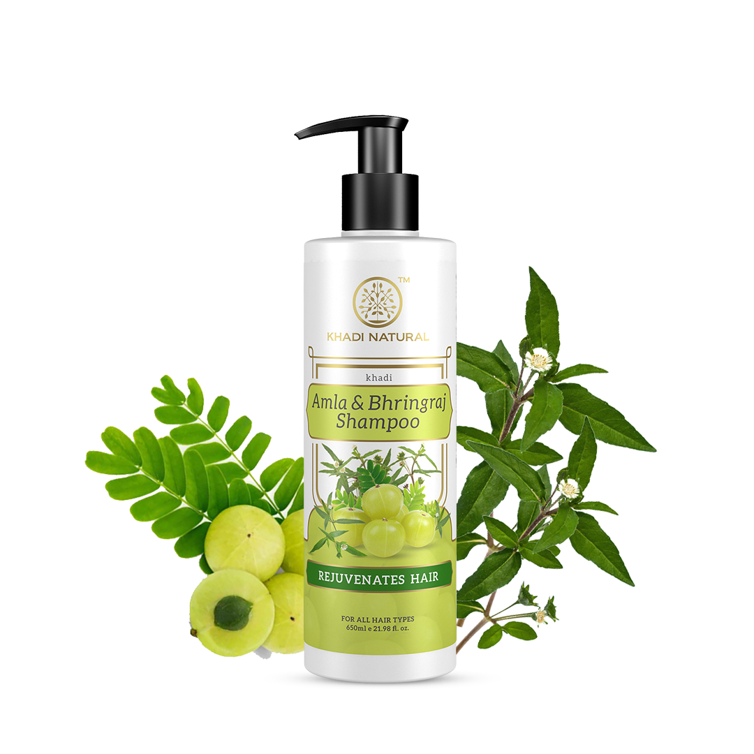 Amla & Bhringraj Hair Shampoo For Control Dandruff & Hair Fall 650ml