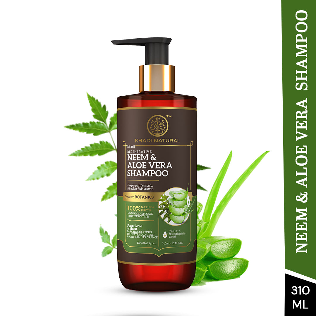 Neem & Aloe Vera Hair Cleanser - Paraben, Silicones, Sulphate, Color, Salt & Artificial Fragrance Free 310ml