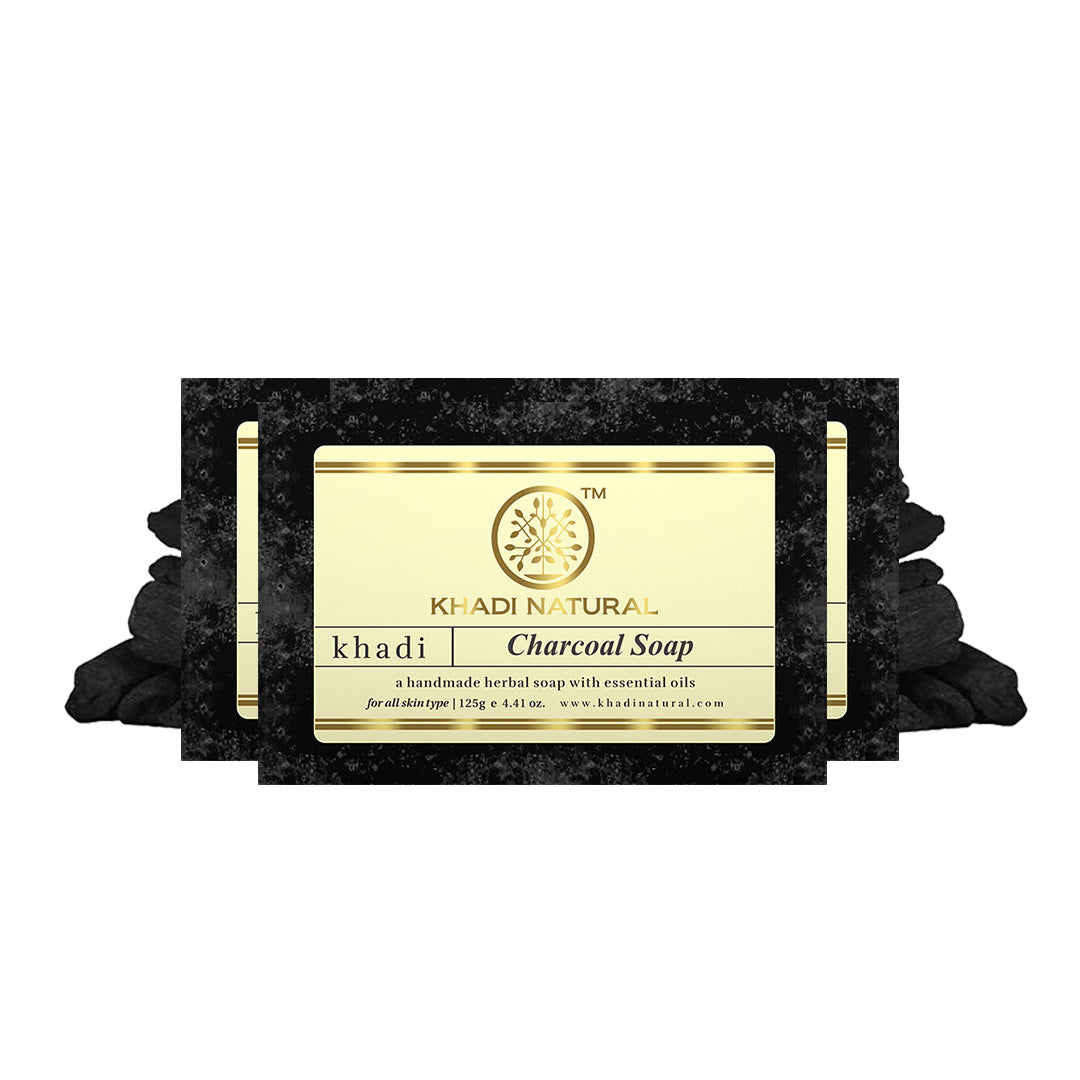 Herbal Charcoal Soap Combo Pack Of 3 125gm Each