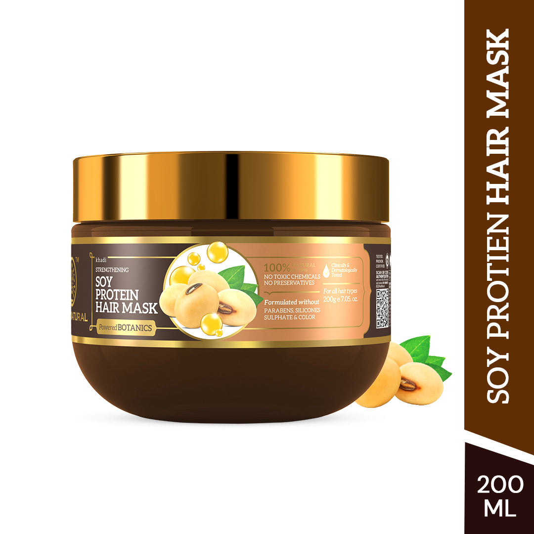 Soy Protein Hair Mask - Powered Botanics 200gm