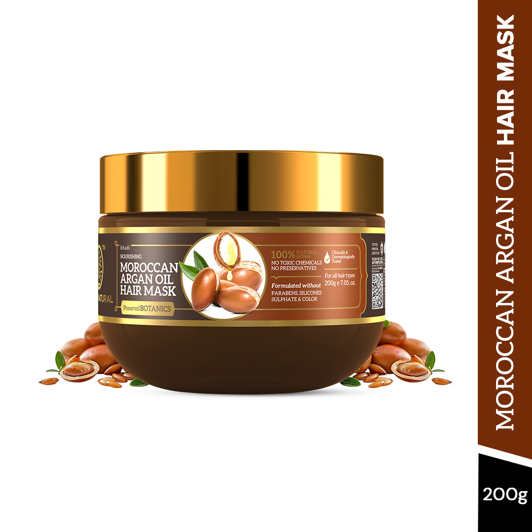 Moroccan Argan Oil Hair Mask – SLS, Paraben & Color-Free 200gm