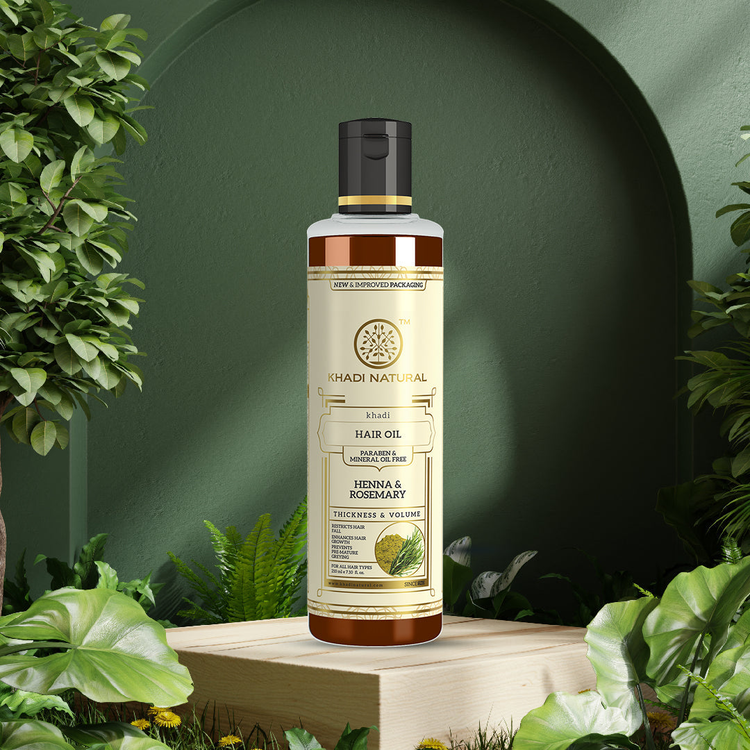 Henna & Rosemary Hair Oil – Paraben & Mineral Oil Free (210ml) 210g