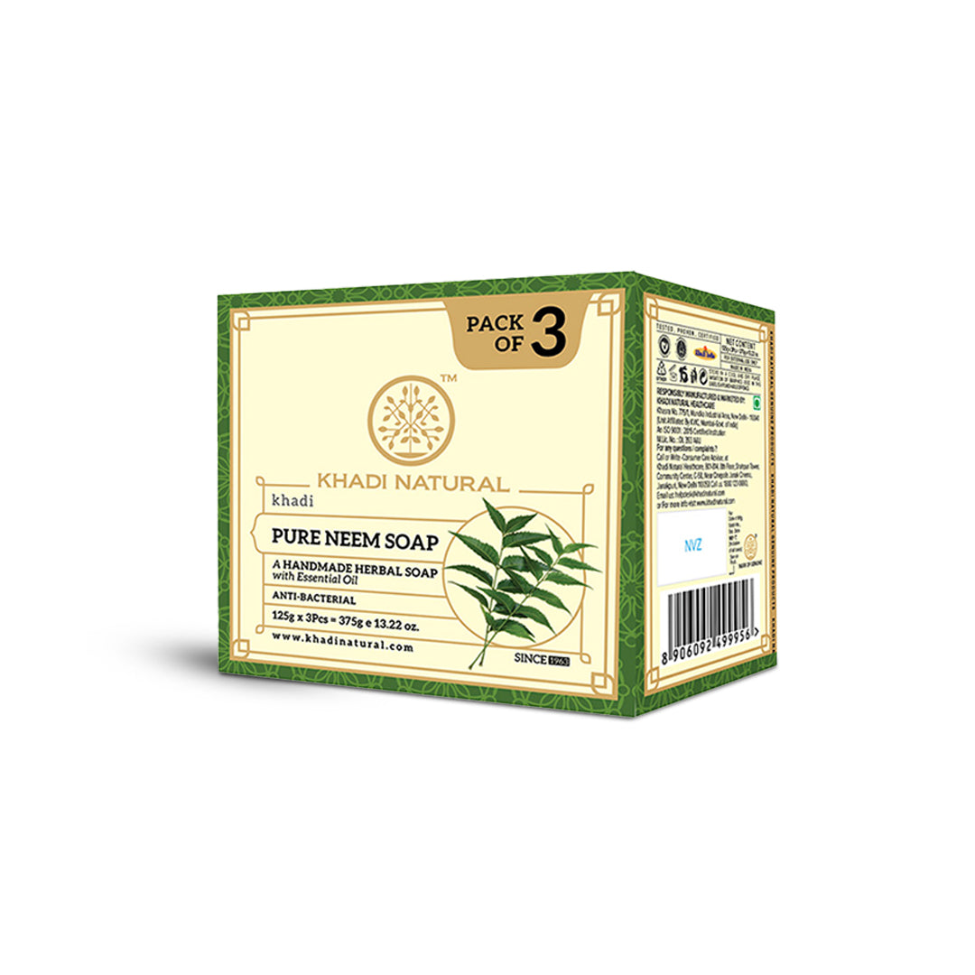 Herbal Pure Neem Soap Combo Pack Of 3 125gm Each