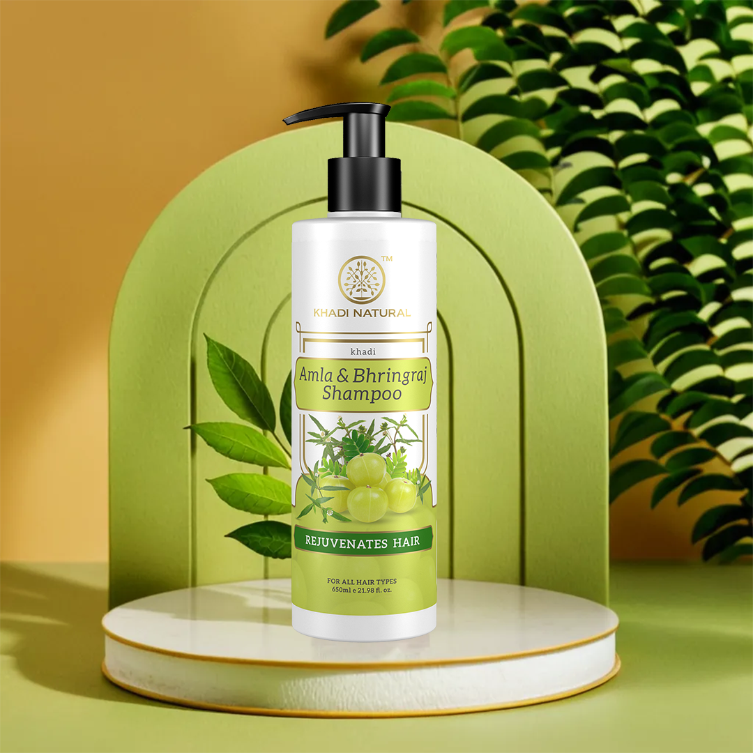 Amla & Bhringraj Hair Shampoo For Control Dandruff & Hair Fall 650ml