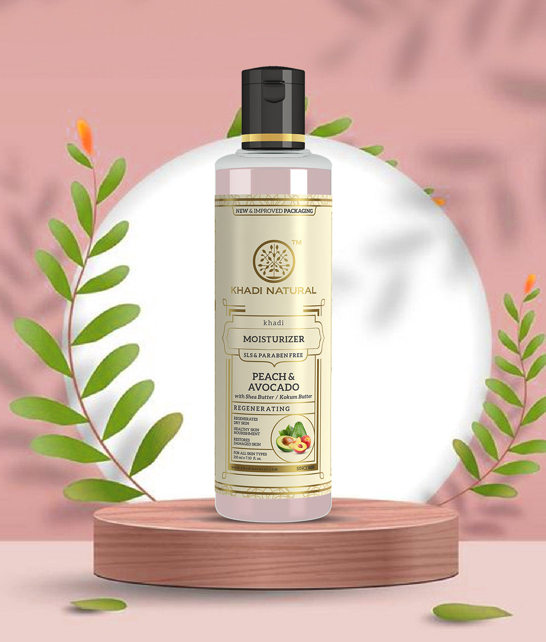 Peach Avocado Moisturizer with SLS & Paraben Free 210ml
