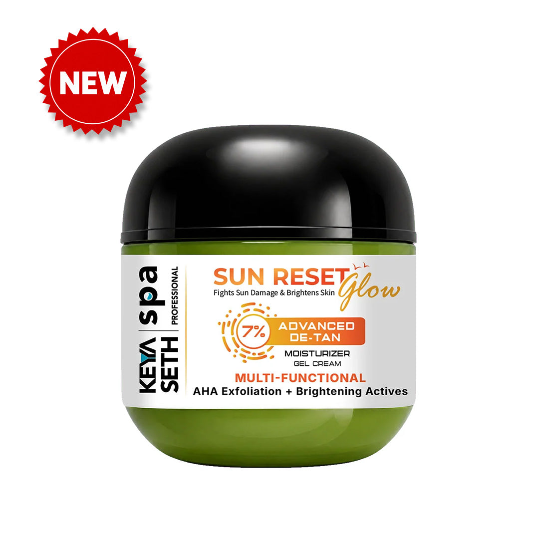 【Keya Seth】 7% Advanced De-Tan Sun Reset Glow Moisturizer Gel Cream｜サンリセット グロウ デタン モイスチャライザー ジェルクリーム（グリコール酸 1%・コウジ酸 1%・ナイアシンアミド 5%・アルブチン）｜50ml