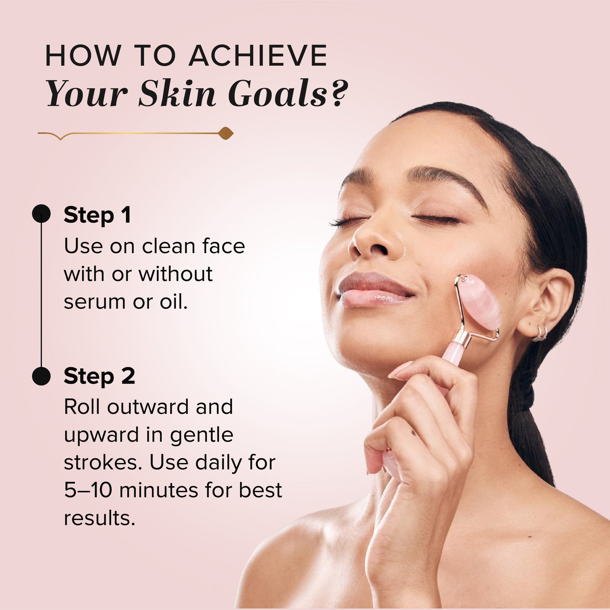 Rose Quartz Facial Roller
