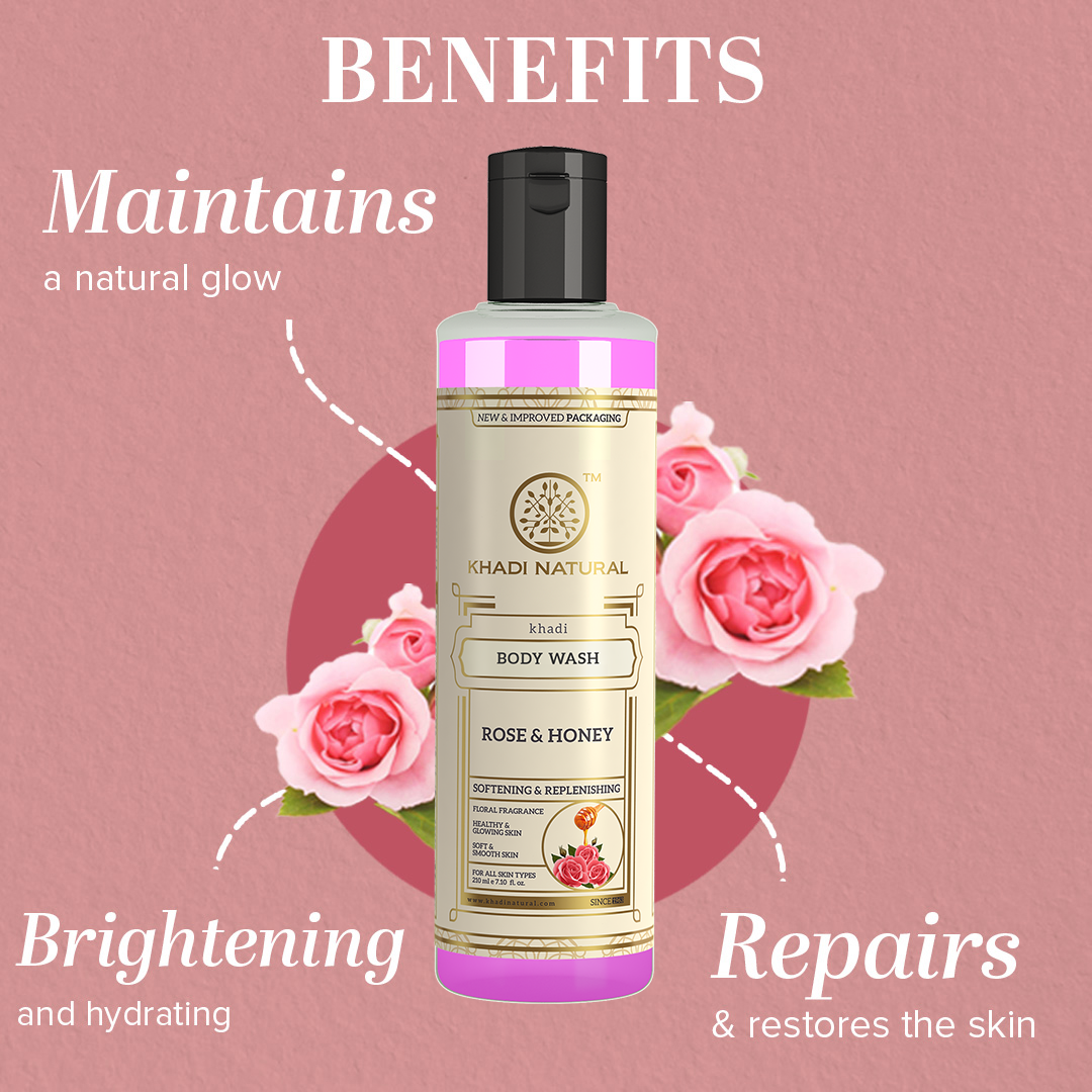 Rose & Honey Body Wash 210ml