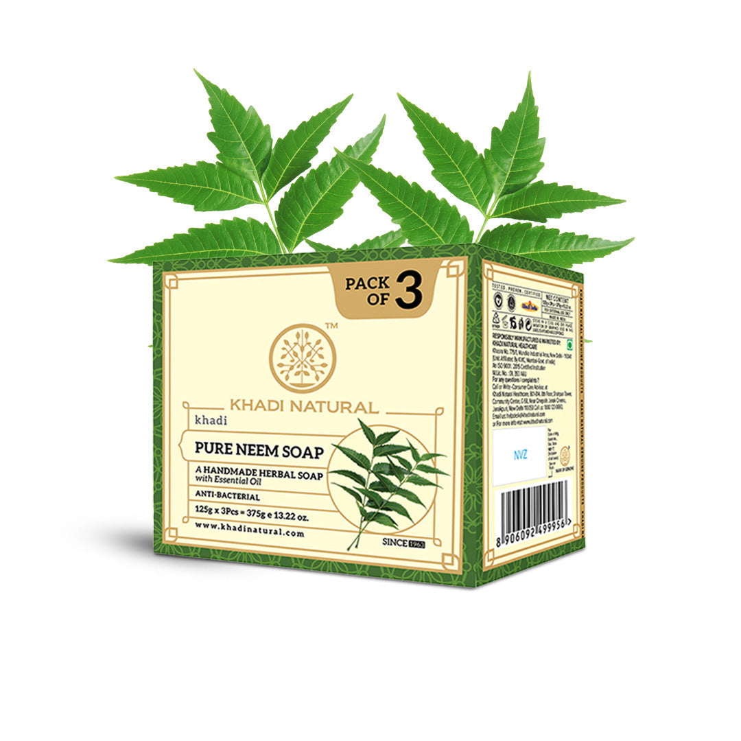Herbal Pure Neem Soap Combo Pack Of 3 125gm Each
