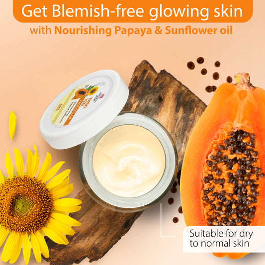 【Ayouthveda】 Papaya Vera Face Cream | Nourishing Moisturizer for Blemish-Free, Even-Toned & Radiant Skin | With Papaya Enzymes & Sunflower Oil | Deep Hydration｜パパイヤ ヴェラ フェイスクリーム｜50g