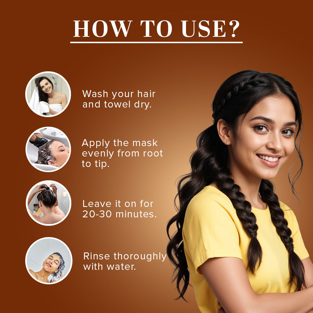 Moroccan Argan Oil Hair Mask – SLS, Paraben & Color-Free 200gm
