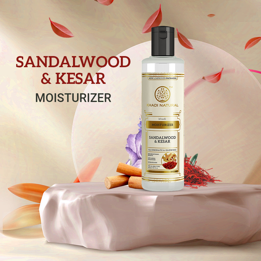 Sandalwood & Kesar Moisturizer Combo Pack of 2 210ml Each