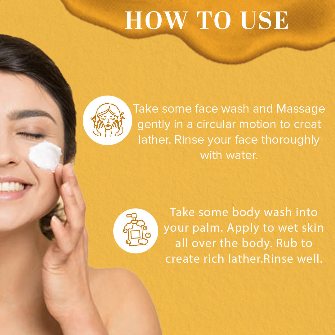 Sandalwood & Honey Face Wash Combo Pack Of 2 - 210ml Each - 210ml Each