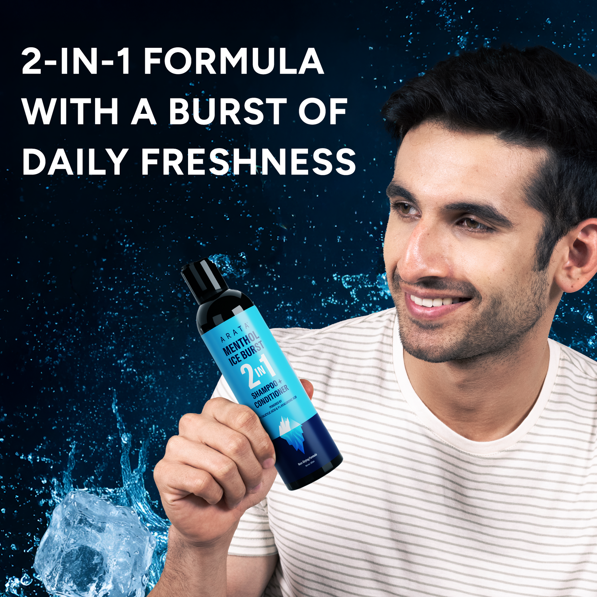 Menthol Ice Burst 2-in-1 Shampoo + Conditioner 400g