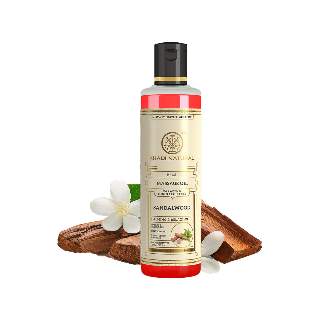 Sandalwood Massage Oil - Without Mineral Oil 210ml