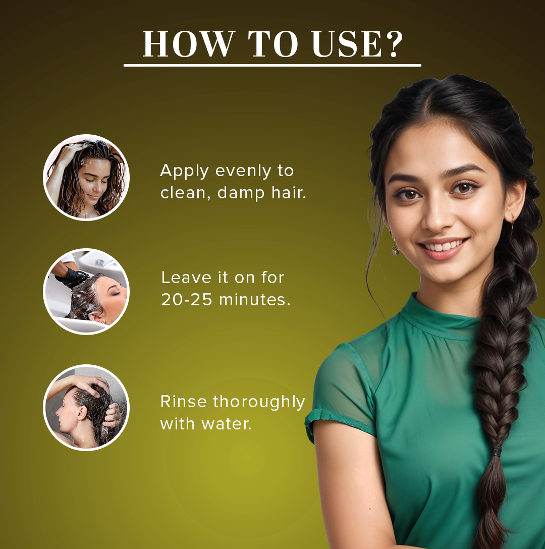 Amla & Bhringraj Hair Mask - SLS, Parabens & Color Free 200gm