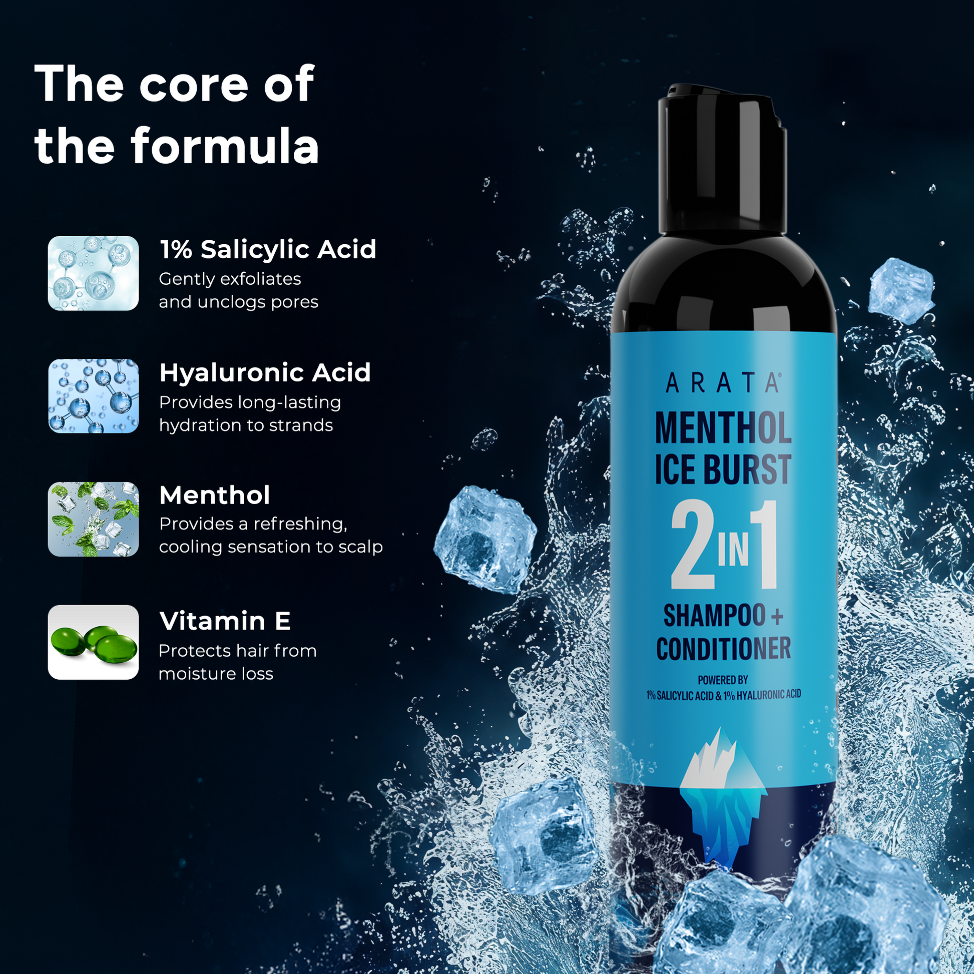 Menthol Ice Burst 2-in-1 Shampoo + Conditioner 