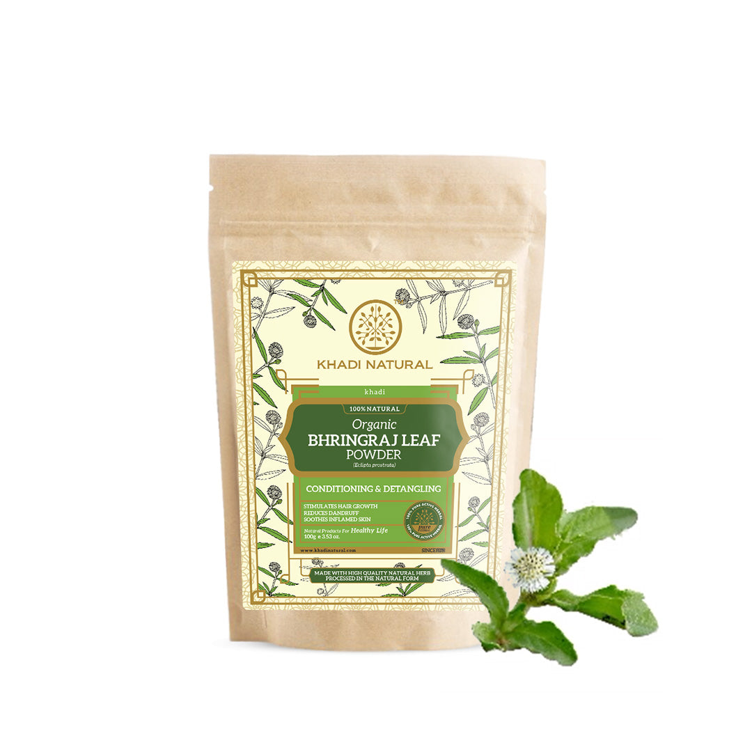 Organic Bhringraj Leaf Powder For Hair - 100% Natural 100gm