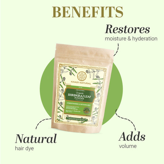 Organic Bhringraj Leaf Powder For Hair - 100% Natural 100gm