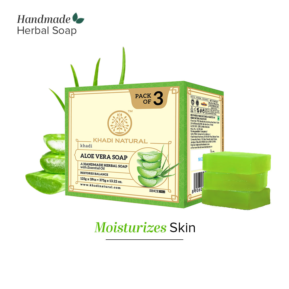 Aloevera Soap Combo Pack Of 3 Pack Of 3