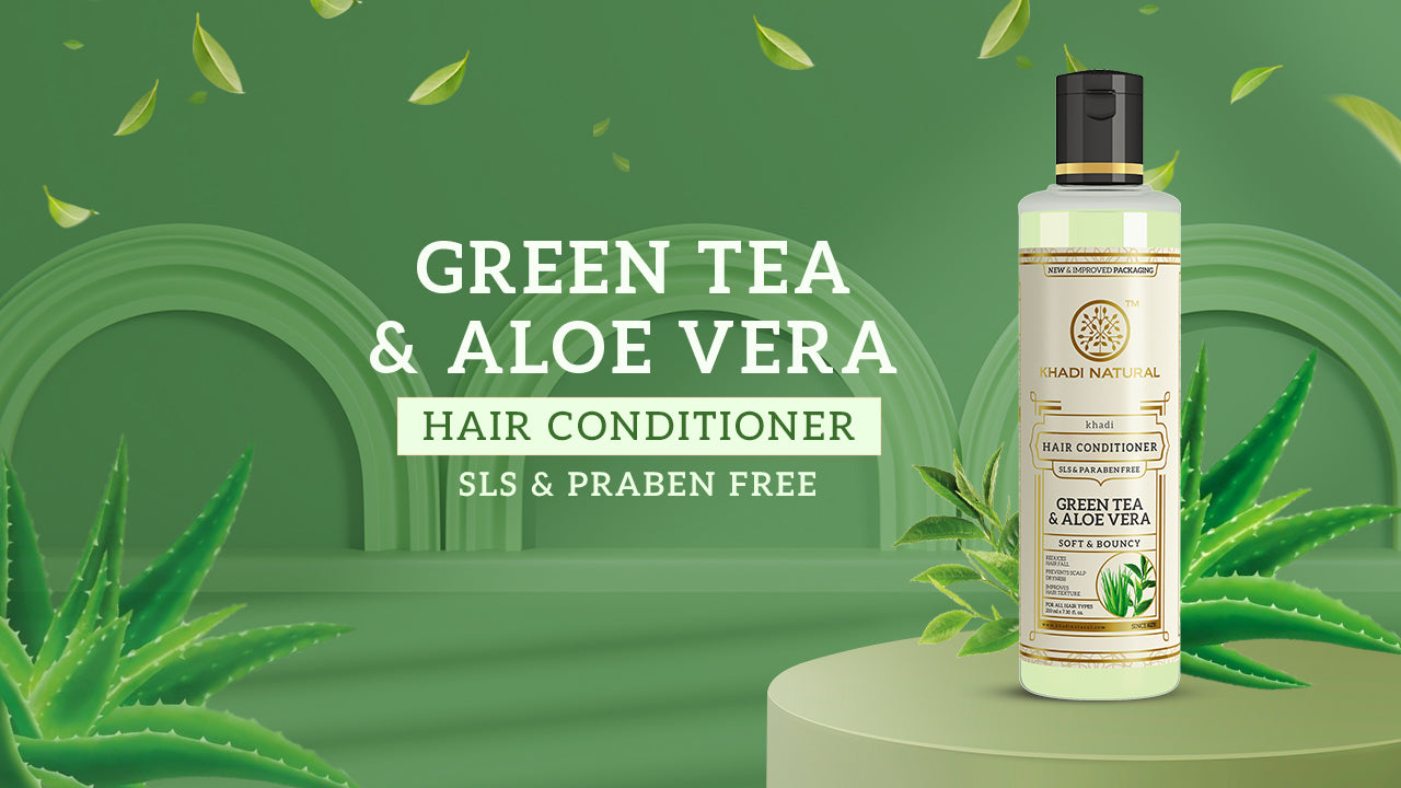 Herbal Green Tea & Aloevera Hair Conditioner SLS & Paraben Free 210ml