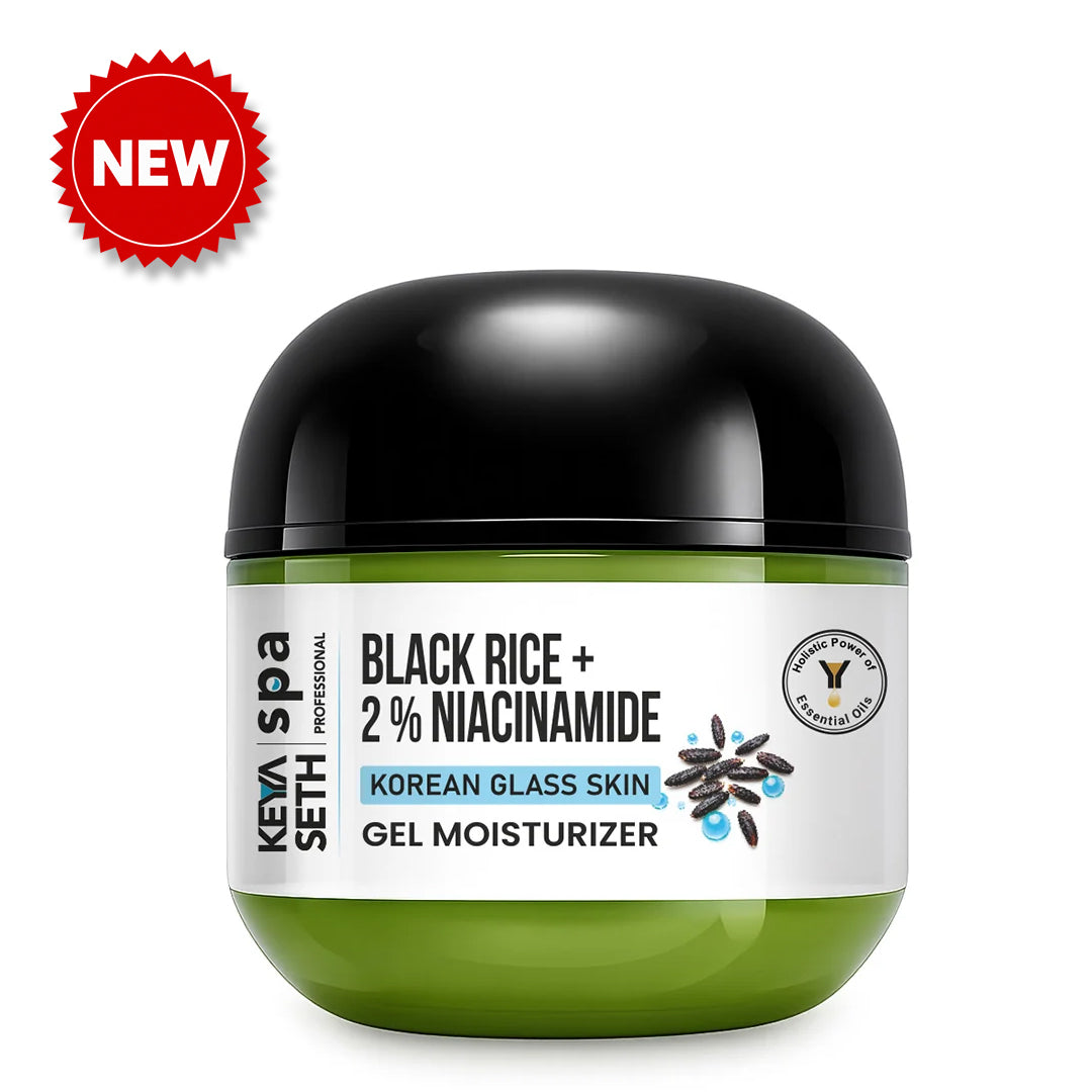【Keya Seth】 Korean Glass Skin Gel Moisturizer (1% Black Rice, 2% Niacinamide & Peptide)｜コリアン グラススキン ジェルモイスチャライザー（黒米 1%・ナイアシンアミド 2%・ペプチド）｜50ml