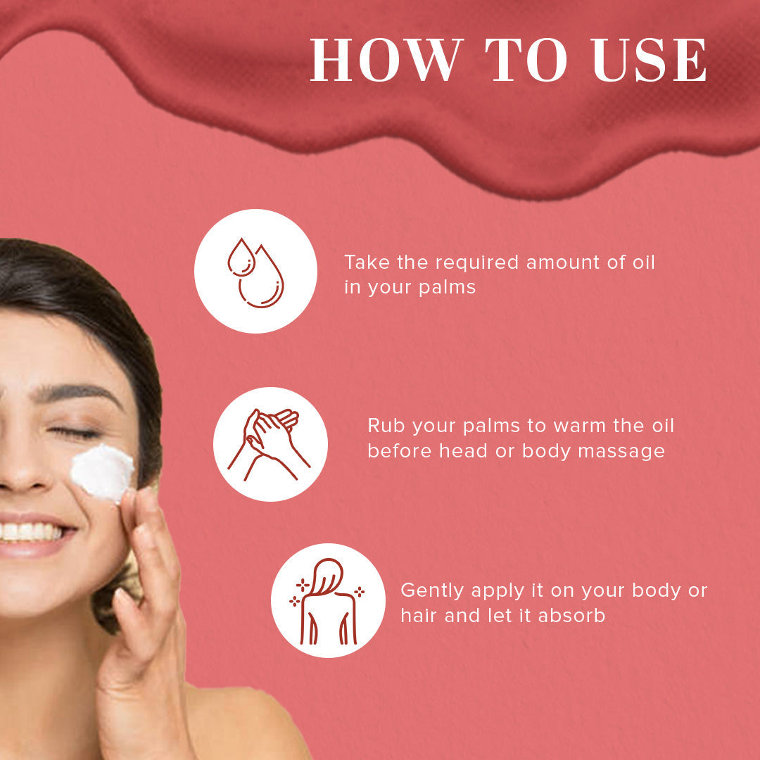 Sandalwood Massage Oil - Without Mineral Oil 210ml