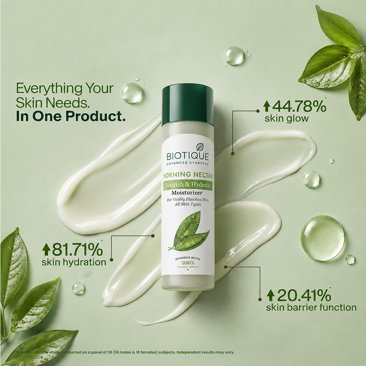 【Biotique】 BIOTIQUE Bio Morning Nectar Nourishing Lotion 570ml (190ml x 3)｜モーニングネクター ナリッシング ローション 190ml×3本セット｜570ML