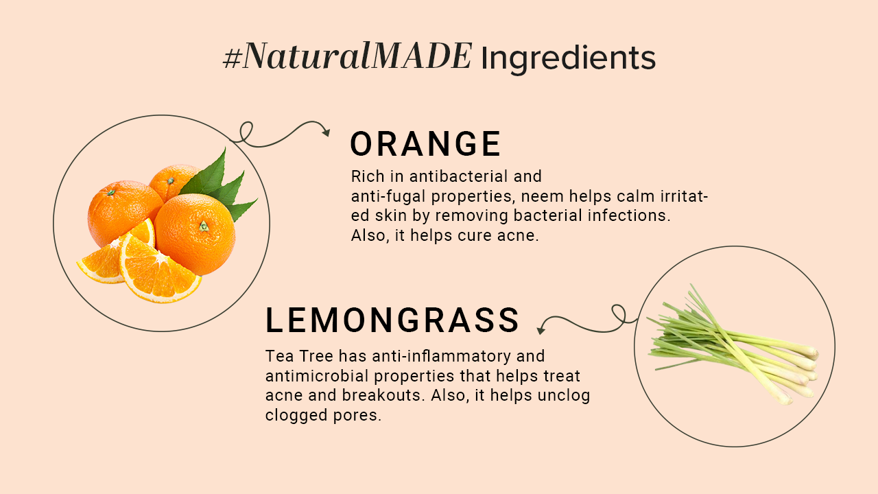 Herbal Orange Lemongrass Hair Conditioner- SLS & Paraben Free 210ml
