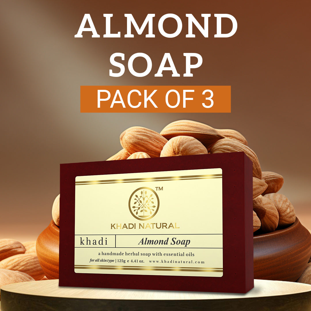 Almond Soap Combo Pack Of 3 125gm Each