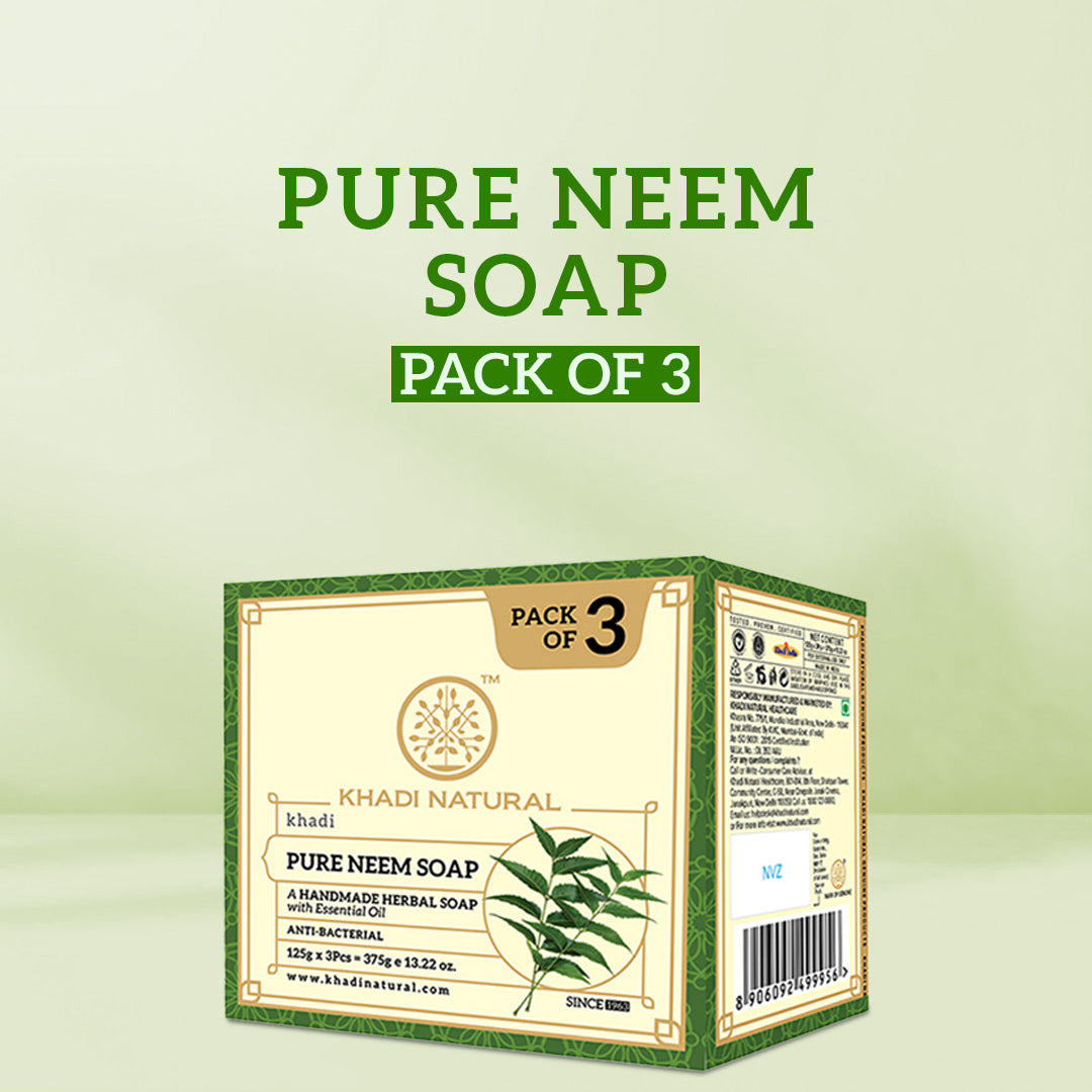 Herbal Pure Neem Soap Combo Pack Of 3 125gm Each