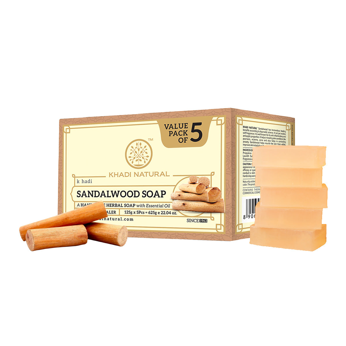 Sandalwood Soap Combo Pack Of 5 125gm Each
