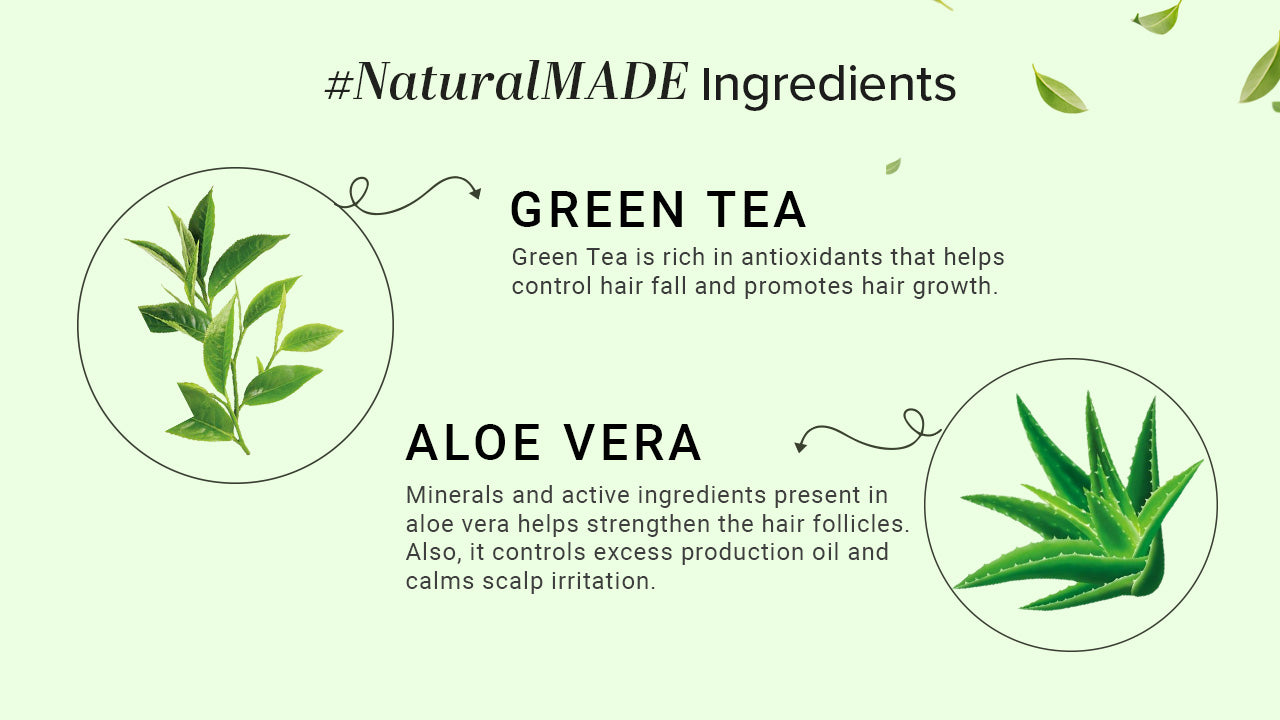 Herbal Green Tea & Aloevera Hair Conditioner SLS & Paraben Free 210ml