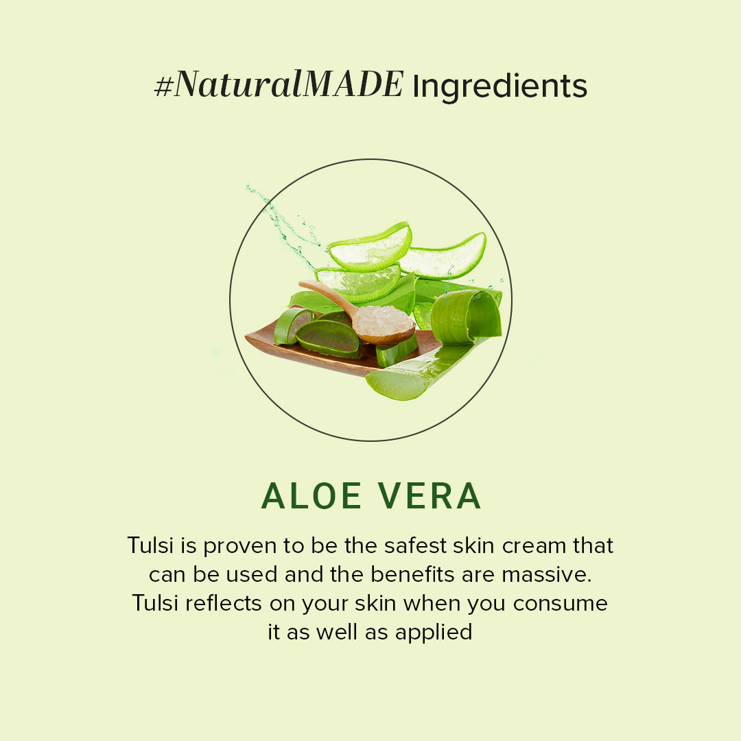 Aloevera Face Wash with Scrub SLS & Paraben Free 210ml