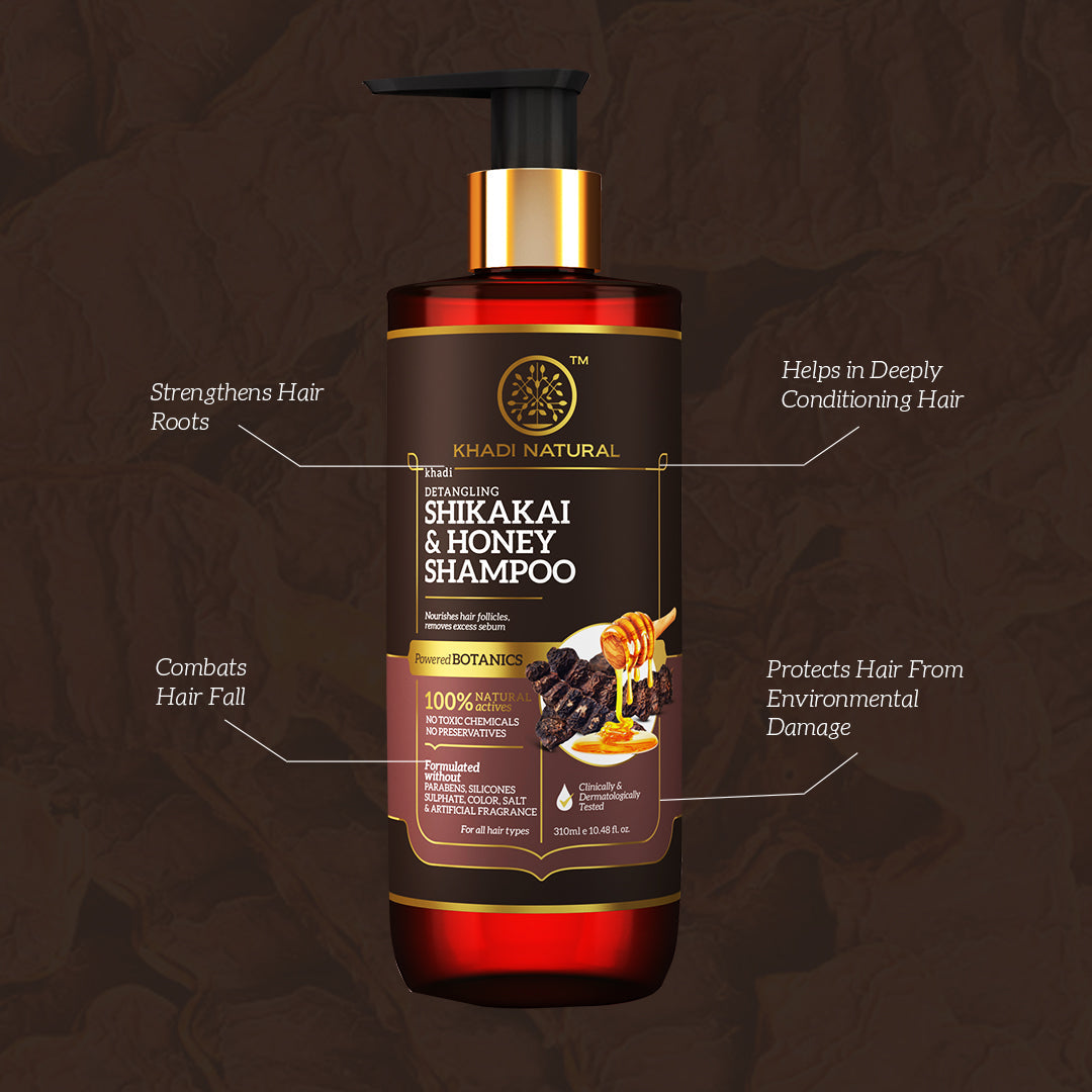 Shikakai & Honey Shampoo - Powered Botanics 310ml