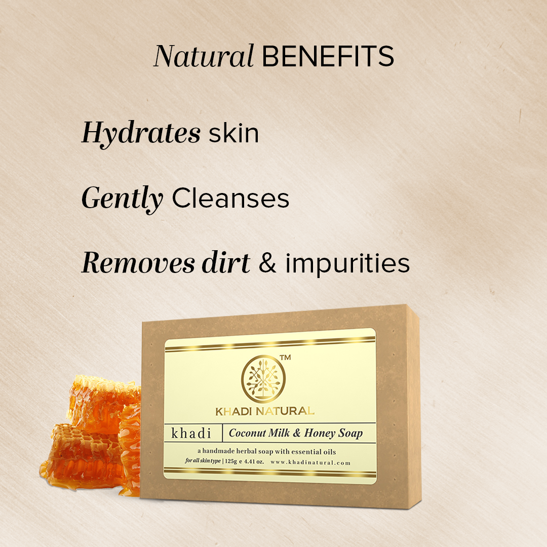 Herbal Coconut Milk & Honey Soap Combo Pack Of 3 125gm Each