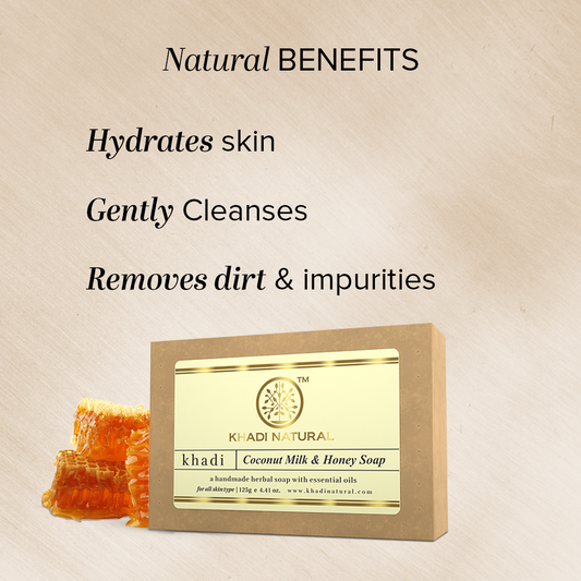 Herbal Coconut Milk & Honey Soap Combo Pack Of 3 125gm Each