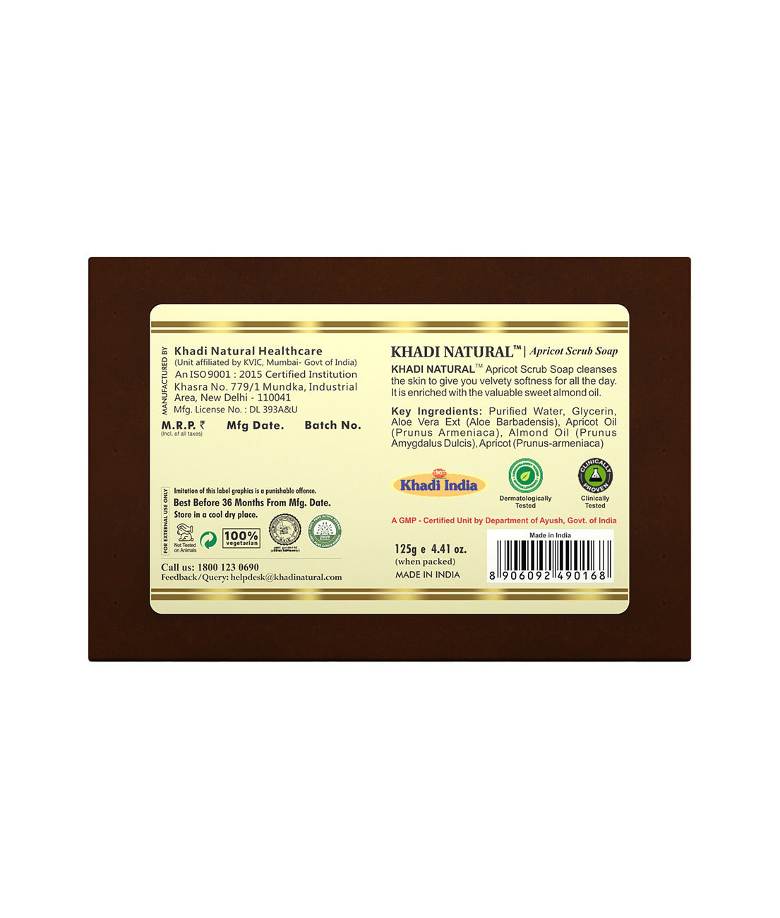 Apricot Scrub Soap 125gm