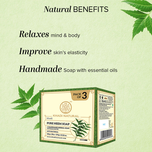 Herbal Pure Neem Soap Combo Pack Of 3 125gm Each